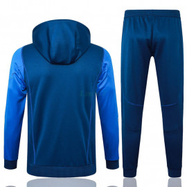 Sudadera De Entrenamiento Manchester United 2023/2024 Con Capucha Kit Azul