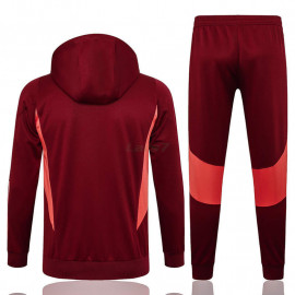 Sudadera De Entrenamiento Manchester United 2023/2024 Con Capucha Niño Kit Rojo