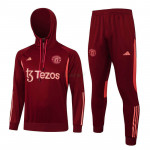 Sudadera De Entrenamiento Manchester United 2023/2024 Con Capucha Kit Rojo