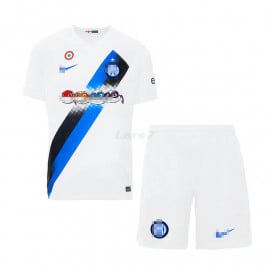 Camiseta Inter de Milán 2ª Equipación 2023/2024 Tartarughe Ninja Niño Kit