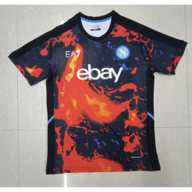 Camiseta Napoli 2024/2025 Pre-Match Negro/Naranja