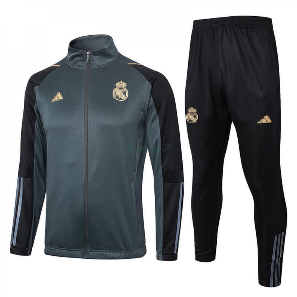 Chandal Real Madrid 2024/2025 Verde Oscuro/Negro