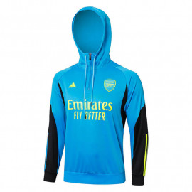 Sudadera de Entrenamiento Arsenal 2024/2025 Con Capucha Azul/Negro