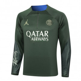 Sudadera De Entrenamiento PSG 2024/2025 Verde Oscuro