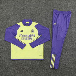 Sudadera De Entrenamiento Real Madrid 2024/2025 Kit Amarillo Claro/Morado