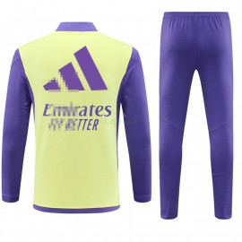 Sudadera De Entrenamiento Real Madrid 2024/2025 Amarillo Claro/Morado