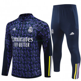 Sudadera De Entrenamiento Real Madrid 2024/2025 Azul Marino/Morado