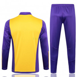 Sudadera De Entrenamiento Real Madrid 2024/2025 Niño Kit Amarillo/Morado