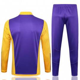 Sudadera De Entrenamiento Real Madrid 2024/2025 Niño Kit Morado/Amarillo