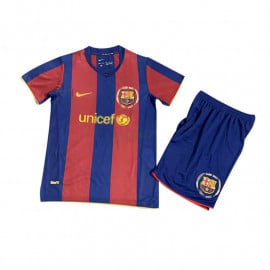 Camiseta Barcelona 1ª Equipación Retro 07/08 Niño Kit