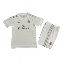 Camiseta Real Madrid 1ª Equipación Retro 15/16 Niño Kit