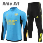 Sudadera De Entrenamiento Arsenal 2024/2025 Niño Kit Azul/Negro