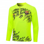 Sudadera de Entrenamiento Barcelona 2024/2025 Verde Fluorescente