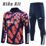 Sudadera De Entrenamiento Juventus 2024/2025 Niño Kit Azul Marino/Rojo