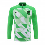 Sudadera de Entrenamiento Atlético de Madrid 2024/2025 Verde/Blanco (El Escudo Anterior)