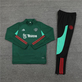 Sudadera de Entrenamiento Manchester United 2024/2025 Kit Verde Oscuro