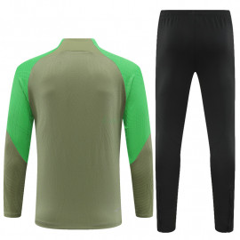 Sudadera de Entrenamiento Atlético de Madrid 2024/2025 Niño Kit Verde (El Escudo Anterior)