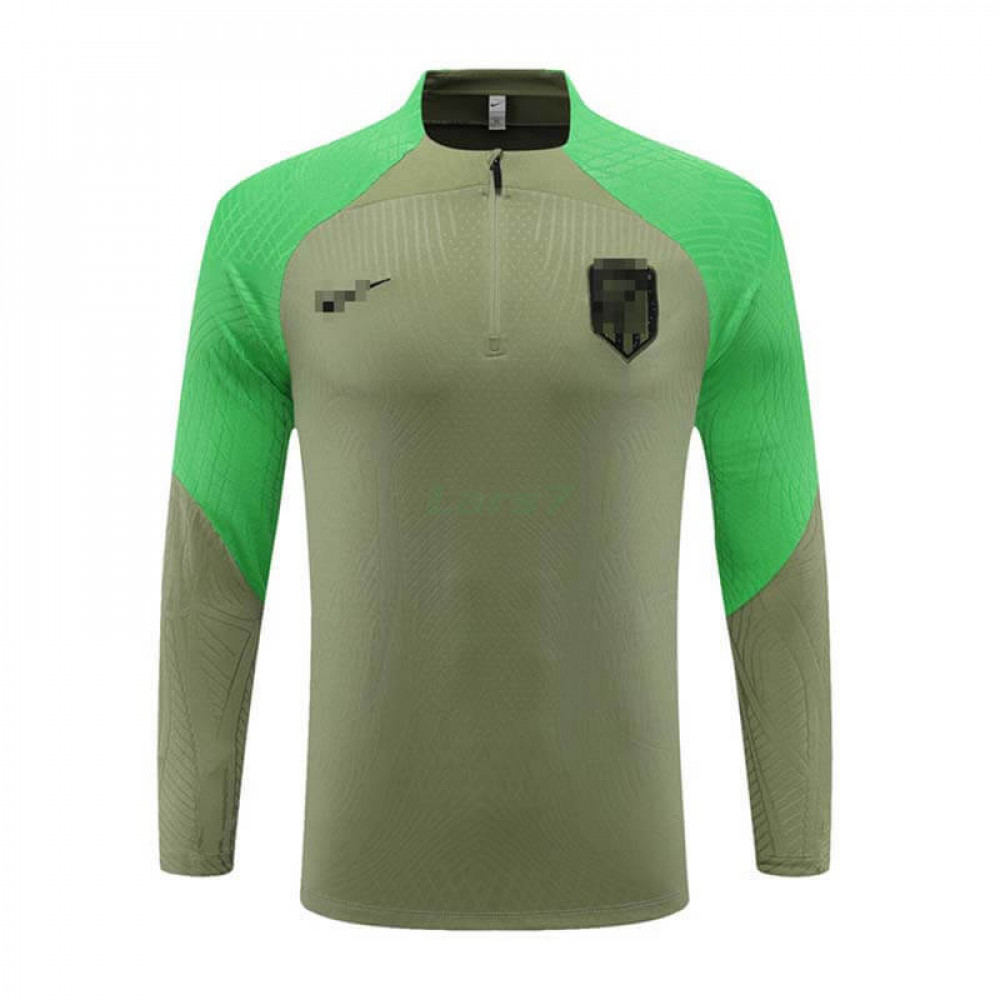 Sudadera de Entrenamiento Atlético de Madrid 2024/2025 Verde (El Escudo Anterior)