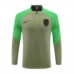 Sudadera de Entrenamiento Atlético de Madrid 2024/2025 Verde (El Escudo Anterior)