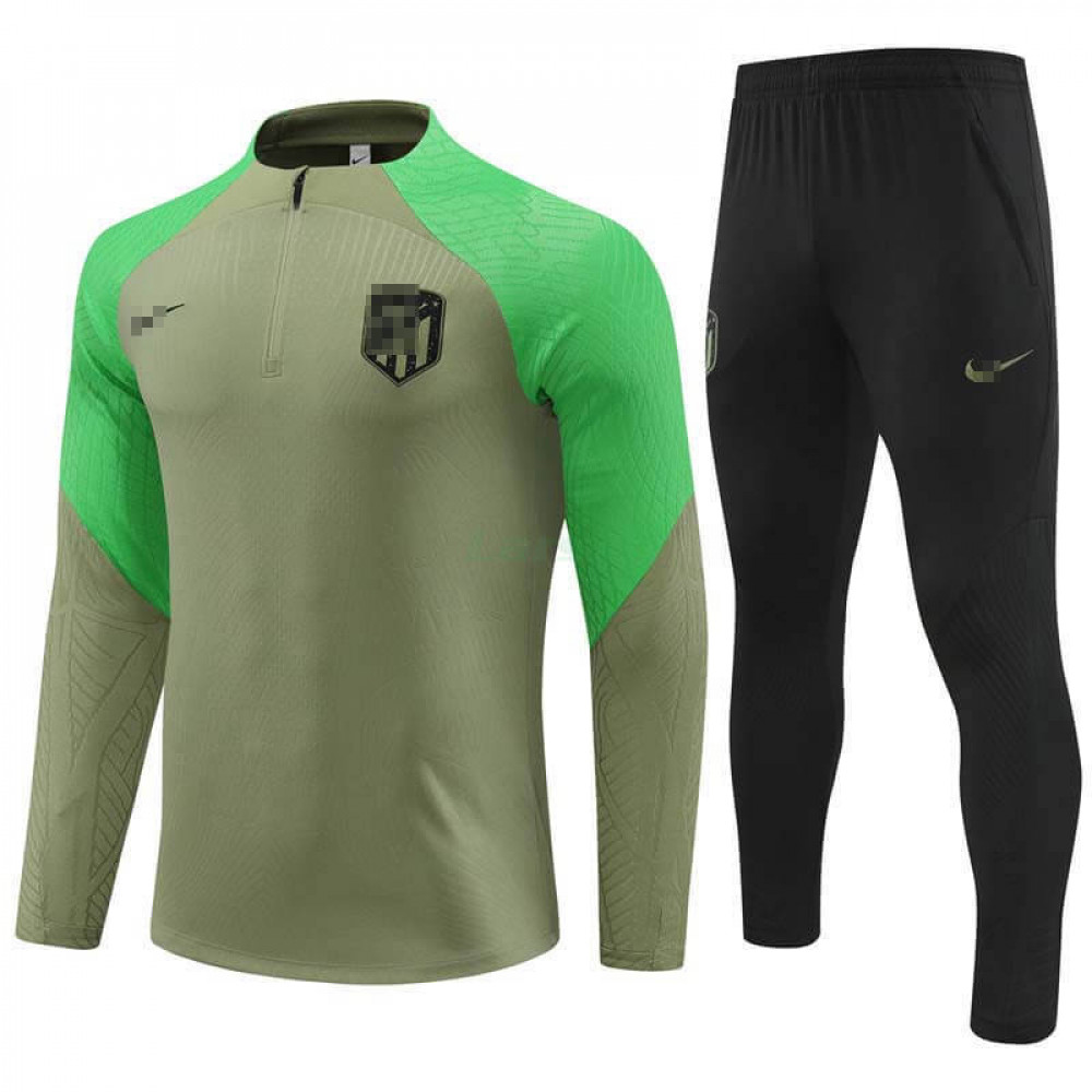 Sudadera de Entrenamiento Atlético de Madrid 2024/2025 Kit Verde (El Escudo Anterior)