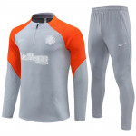 Sudadera de Entrenamiento Inter de Milán 2024/2025 Kit Gris/Naranja