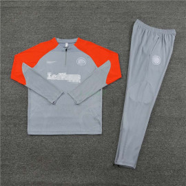 Sudadera de Entrenamiento Inter de Milán 2024/2025 Gris/Naranja