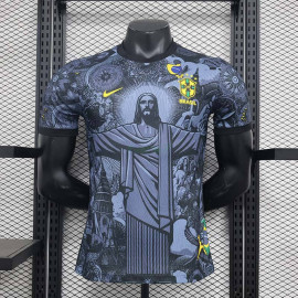 Camiseta Brasil 2024 Negro/Gris (EDICIÓN JUGADOR)