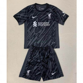 Camiseta De Portero Liverpool 2024/2025 Niño Kit Gris/Negro