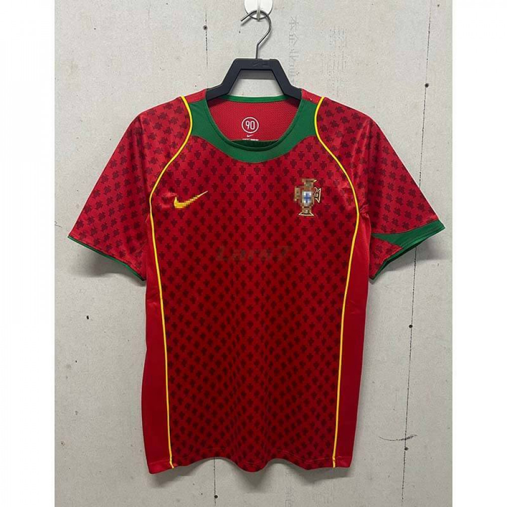 Camiseta Portugal 1ª Equipación Retro 2004