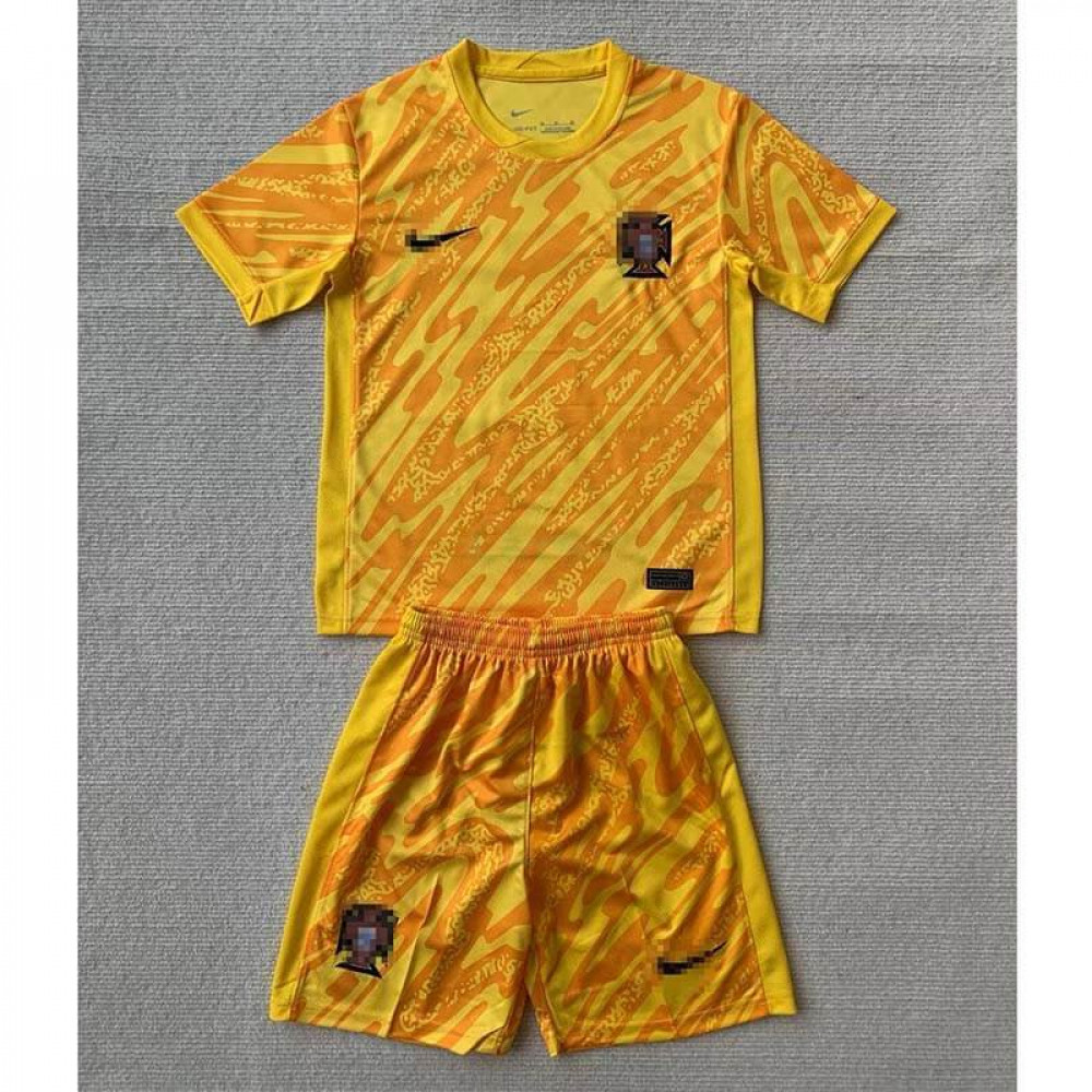 Camiseta De Portero Portugal 2024 Niño Kit Amarillo