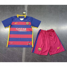 Camiseta Barcelona 1ª Equipación Retro 15/16 Niño Kit