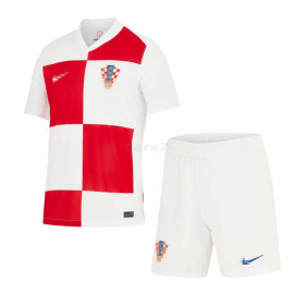 Camiseta Croacia 1ª Equipación 2024 Niño Kit 