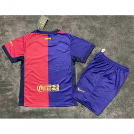 Camiseta Barcelona 2024/2025 Rojo/Azul Niño Kit
