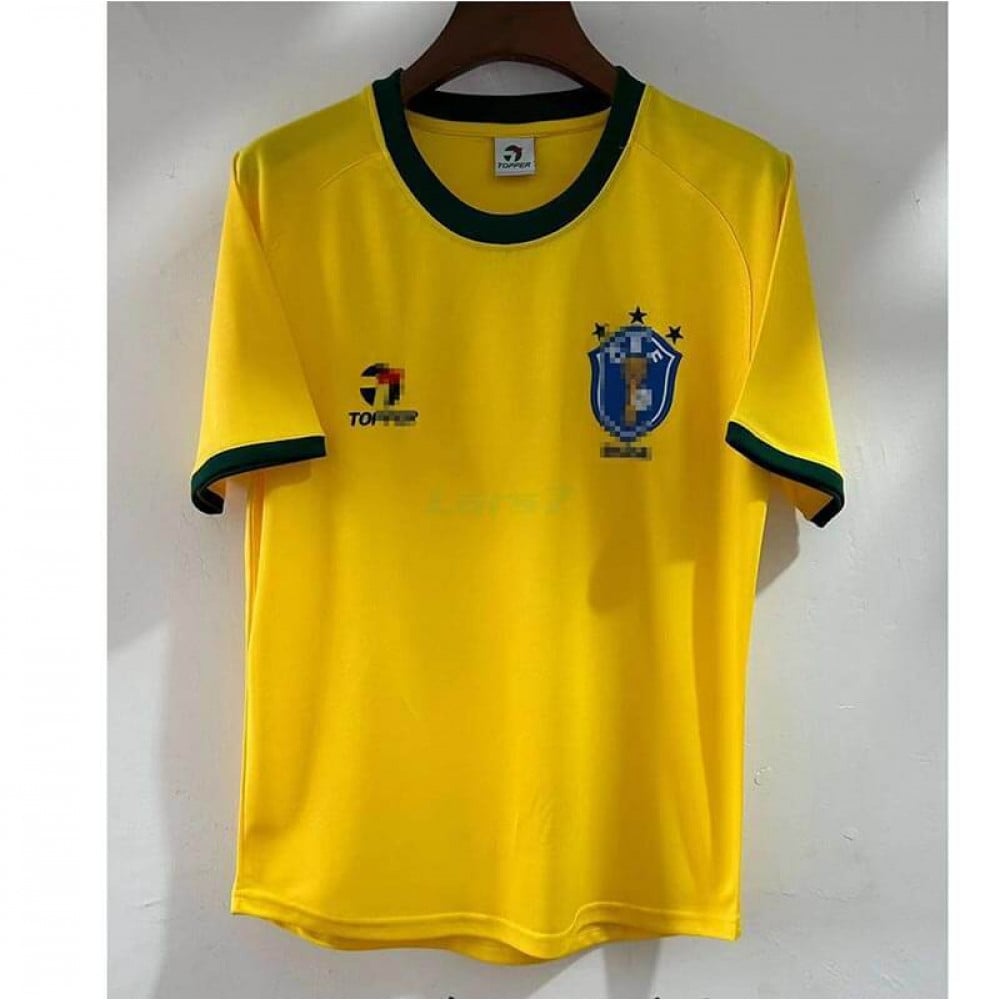 Camiseta Brasil 1ª Equipación Retro 1982