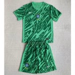 Camiseta De Portero Brasil 2024 Niño Kit Verde