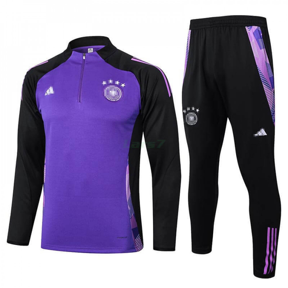 Sudadera de Entrenamiento Alemania 2024 Kit Morado/Negro