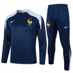 Sudadera de Entrenamiento Francia 2024 Kit Azul Marino