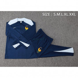 Sudadera de Entrenamiento Francia 2024 Kit Azul Marino