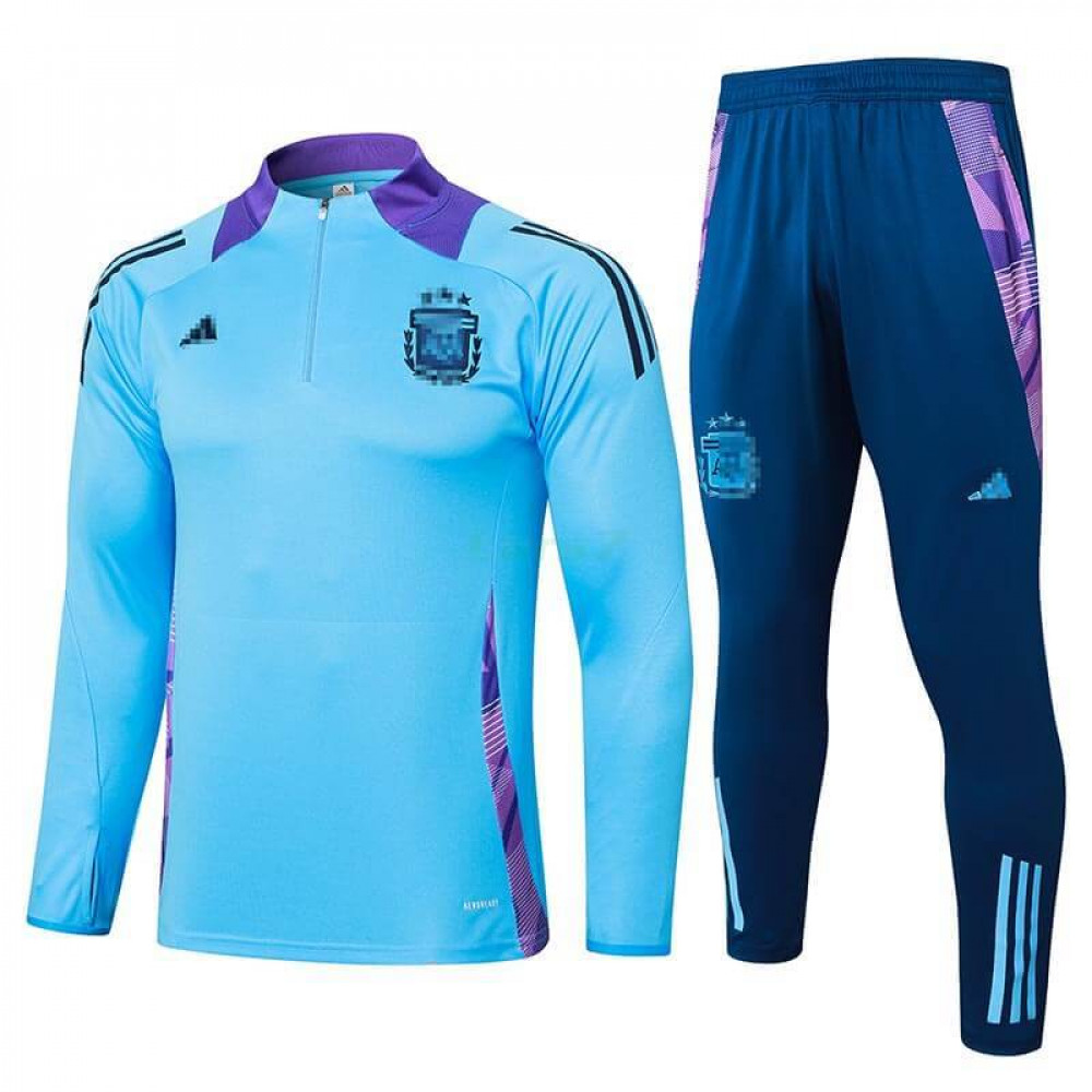 Sudadera de Entrenamiento Argentina 2024 Kit Azul/Morado