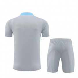 Camiseta de Entrenamiento Atlético de Madrid 2024/2025 Kit Gris Claro (El Escudo Anterior)
