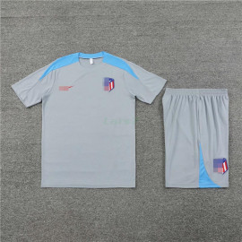 Camiseta de Entrenamiento Atlético de Madrid 2024/2025 Kit Gris Claro (El Escudo Anterior)