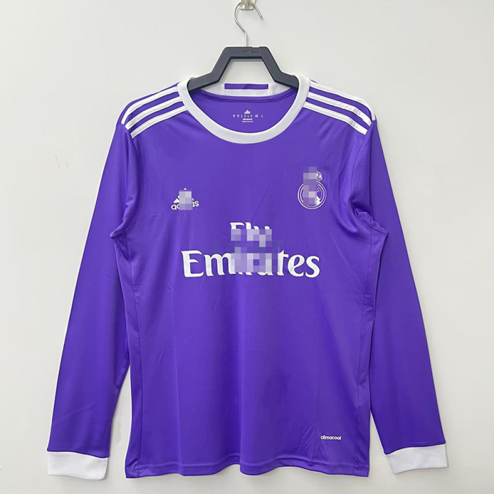 Camiseta Real Madrid 2ª Equipación Retro 16/17 ML Camiseta Real Madrid 2ª Equipación Retro 16/17 ML