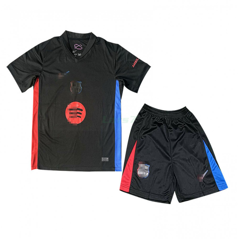 Camiseta Barcelona 2024/25 Negro Niño Kit