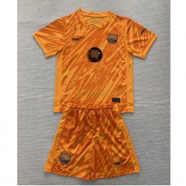 Camiseta de Portero Barcelona 2024/2025 Niño Kit Naranja