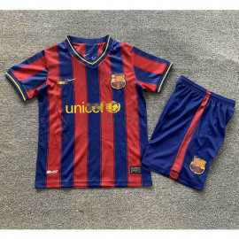 Camiseta Barcelona 1ª Equipación Retro 2009/10 Niño Kit
