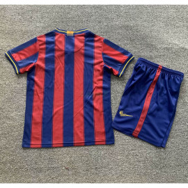 Camiseta Barcelona 1ª Equipación Retro 2009/10 Niño Kit