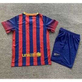Camiseta Barcelona 1ª Equipación Retro 2013/14 Niño Kit