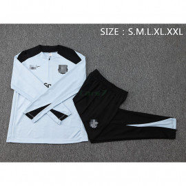 Sudadera De Entrenamiento Barcelona 2024/2025 Kit Azul Claro/Negro