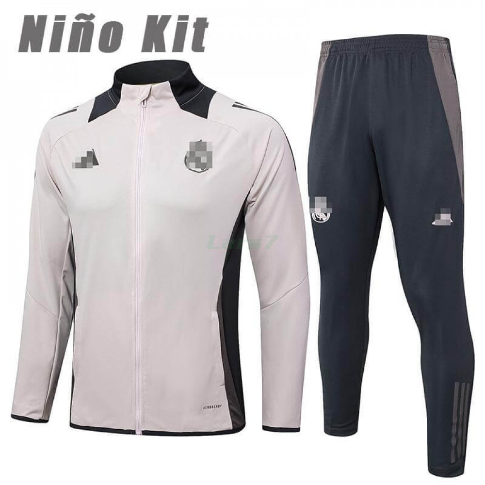 Chandal Real Madrid 2024/2025 Niño Rosa/Gris