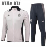 Chandal Real Madrid 2024/2025 Niño Rosa/Gris